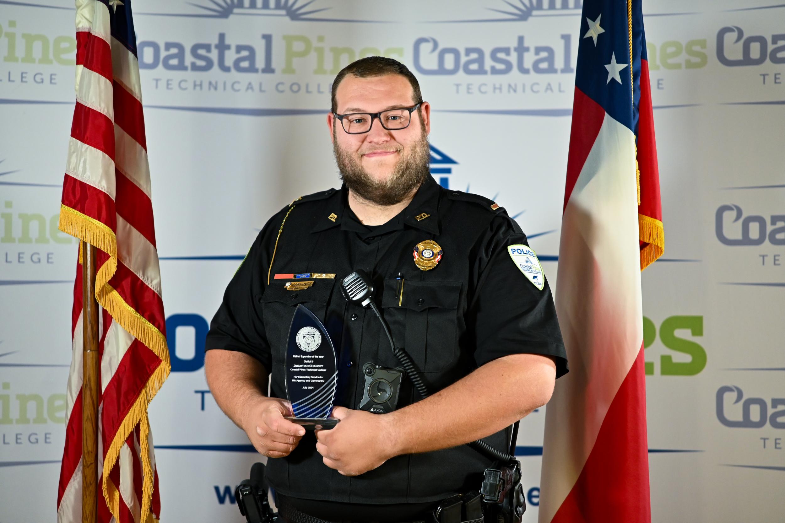 Photo for Coastal Pines Technical College Lieutenant Honored as 2024 GACP Police Supervisor of the Year