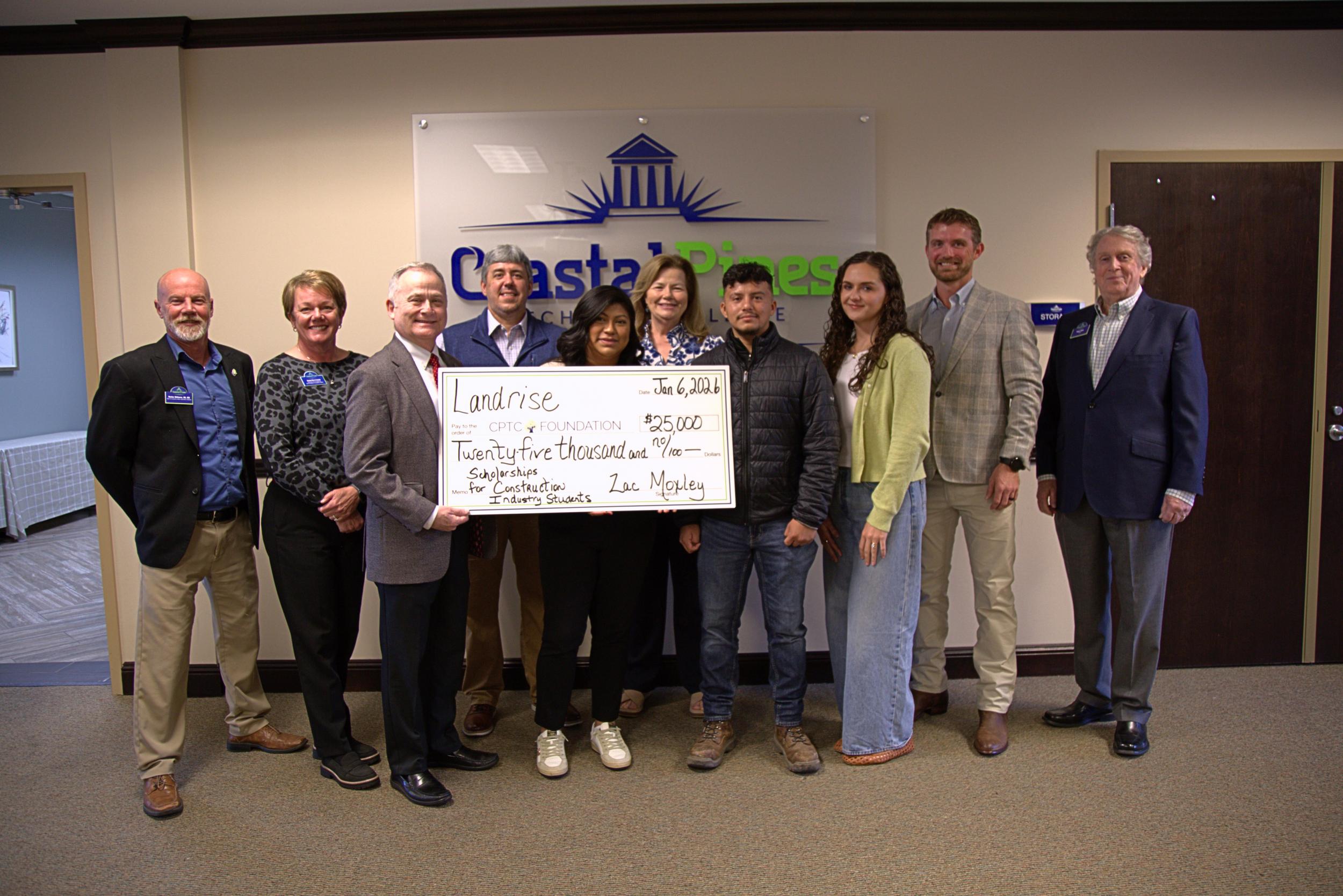 Photo for Landrise Donates $25,000 to CPTC Foundation to Support Students
