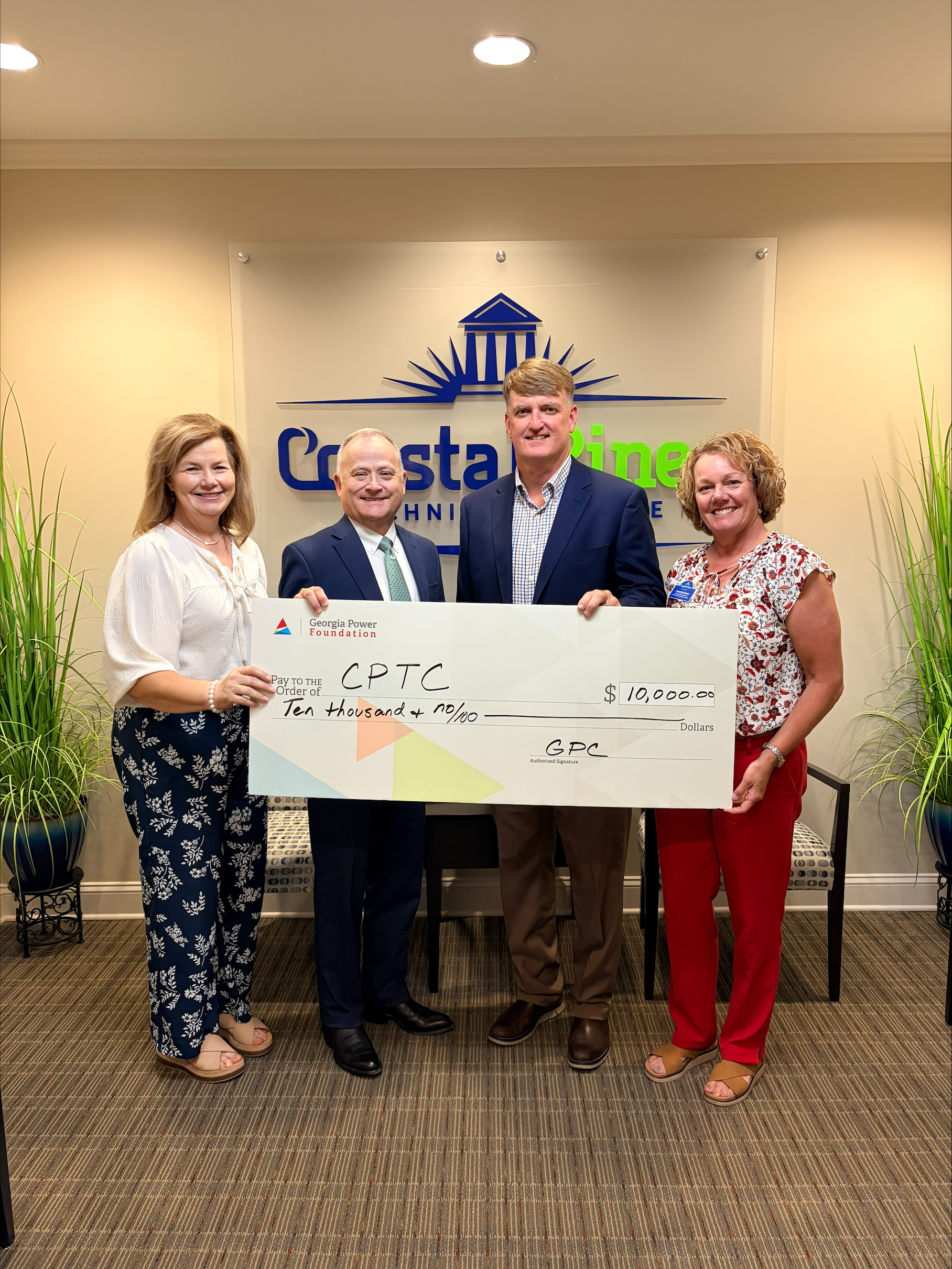 Photo for Georgia Power Foundation Donates $10,000 to Support Coastal Pines Technical College Students