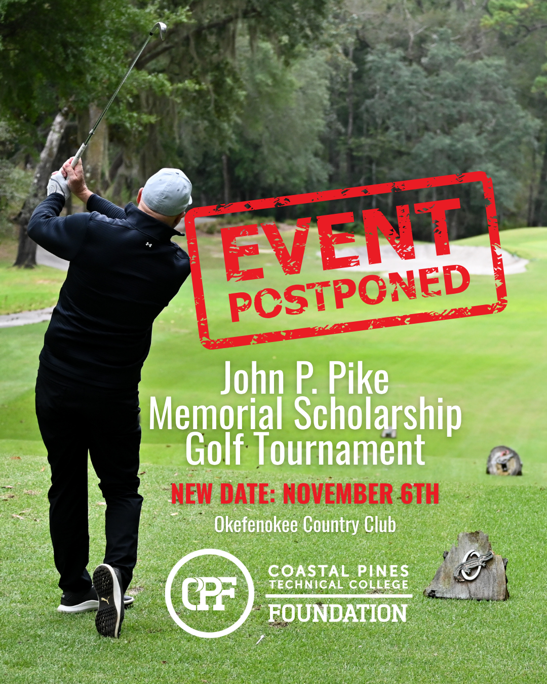 Click to Read John P. Pike Memorial Scholarship Golf Tournament Postponed to November 6 Photo for John P. Pike Memorial Scholarship Golf Tournament Postponed to November 6